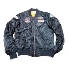 FUTURE BULLET MA-1 비행 재킷 패치 블랙 XL
