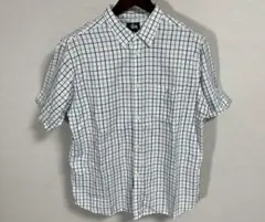 old STUSSY 90s 半袖 チェックシャツ コットン
