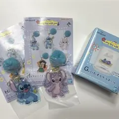 スティッチ 一番くじ　チャーム グラス おまけ付き