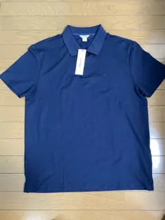 【新品タグ付き L】Calvin Klein CK ポロシャツ ネイビー 半袖のサムネイル