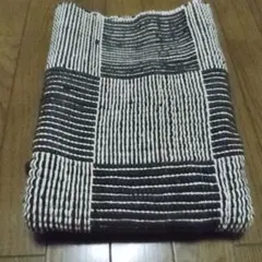 ①モノトーン チェック柄 布地