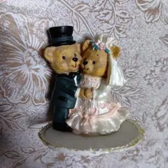 くまさんの結婚式　フィギュア　人形　スタチュー　オブジェ　置物　インテリア