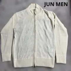 JUNMEN BLACKLINE メンズ　ジップアップニットのサムネイル