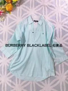 美品BURBERRY BLACK LABELストライプシャツミント系サイズ2 - メルカリ