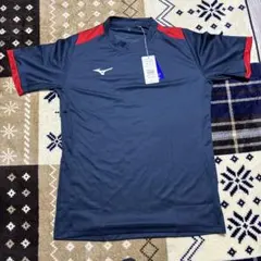 Mizuno サッカーシャツ PMAA10016 XL ネイビー/レッド