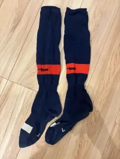 リベルタ サッカーソックス ネイビー×レッド