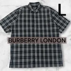BURBERRY LONDON 半袖シャツ チェック柄 Lのサムネイル
