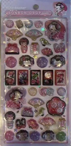 〘 正規品〙ボンボンドロップシール　和柄　舞妓さん