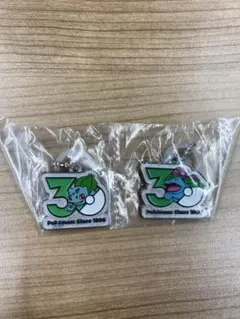 ポケモン30周年 メタルチャームマスコット フシギダネ フシギバナ