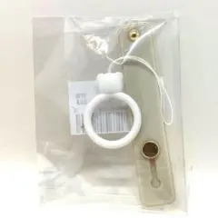 可愛い猫柄 ストラップ付き❣️ スマホリング おしゃれ