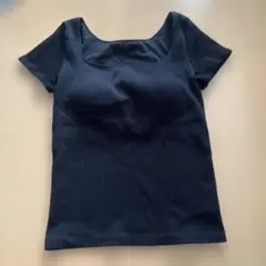 UNIQLO カップ付きリブ Tシャツ 半袖