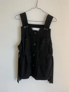 【オンライン完売】nagonstans ナゴンスタンス ポケット ベスト 黒 nagonstans(ナゴンスタンス)｜pocket vest ベスト/Black の通販