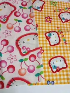 ハローキティ　はぎれ　当時物 サンリオ ハローキティ はぎれ 布 当時物 超希少 昭和 平成