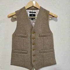 ナイジェルケーボン　ハリスツイード　オーセンティックライン　ベスト　48