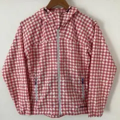 Marmot ウインドシェル　パーカー　赤×白　チェック