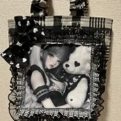【パネル生地使用トートバッグ】ラブリーベアー♡