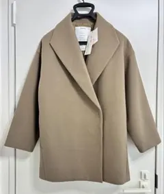 新品タグ付き　Elura エルーラ 軽ラクリッチ ガウンコート S〜Mモカ