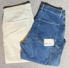 ワークパンツ 白