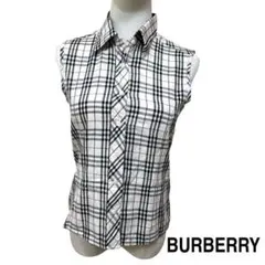 美品■ Burberry チェック ノースリーブ M