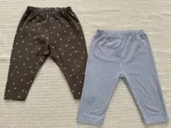 ユニクロ リラックスフィットレギンス 西松屋 レギンス 2点セット