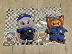ズートピア　ミニソ　MINISO ジュディ ニック警官 キーホルダー　ぬいぐるみ