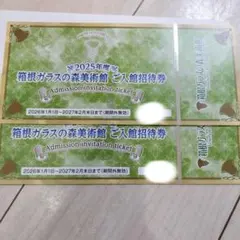 箱根ガラスの森美術館 ご入館招待券 2枚セットのサムネイル
