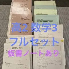 鉄緑会高2数学実戦講座Ⅰ／II 第1部＆第2部」例題解答板書・練習問題