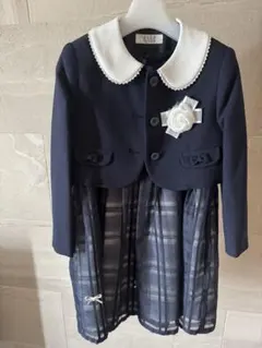 ELLE 子供服　120cm ネイビー フォーマルドレス ジャケット付き