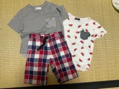 Kladskap, pilkku 美品　Tシャツ2枚とショートパンツセット