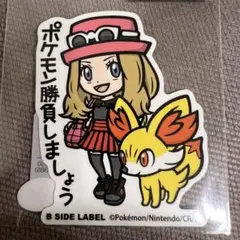 ポケモンステッカー B-SIDE LABEL セレナ＆フォッコ