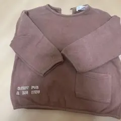 ブラウン 長袖トレーナー 9-12ヶ月