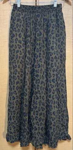 niko and... レオパード柄 フレアスカート