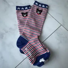 DOUBLE B ストライプ ベビー靴下 13-15cm