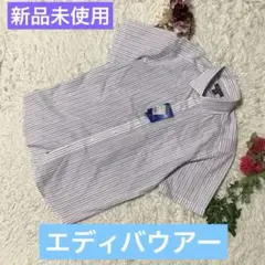 新品未使用【エディバウアー】 カジュアルシャツ 多色ストライプ M