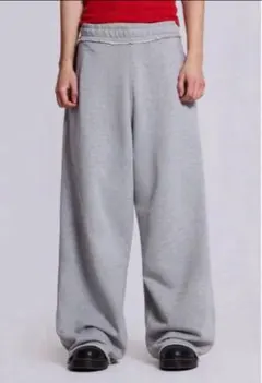 jaded london グレー ワイドスウェットパンツ S