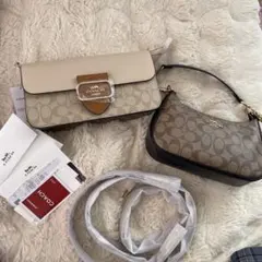 COACH シグネチャー ショルダーバッグ 2点セット