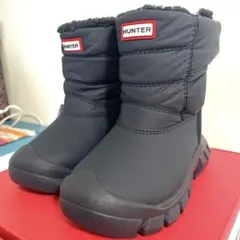 HUNTER スノーブーツ ネイビーUK7サイズ KFT5068WWU