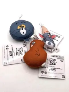 トムとジェリー ぬいぐるみちゃーむ3点セット -FUNNY ART -vol.1のサムネイル
