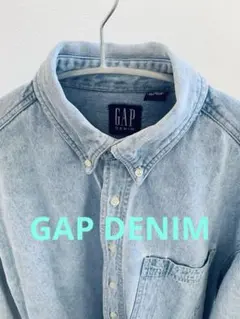 GAP ボタンダウン デニムシャツ ライトブルー オールド ギャップ 香港のサムネイル