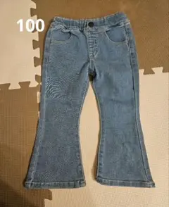 リトルウィークエンド　フレアパンツ サイズ100 デニム