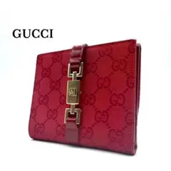 GUCCI グッチ GGキャンバス 二つ折り財布 レッド ジャッキーのサムネイル