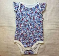 babyGAP 花柄フリル袖ロンパース