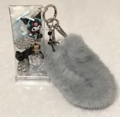 ガチャ詰めポーチ ゴシックロリータクロミ ふわふわストラップ付き 2way 1個