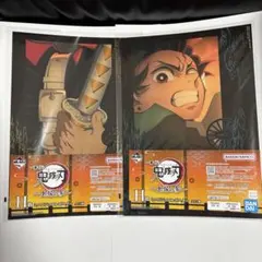 鬼滅の刃　一番くじ　上弦の参　H賞　ミニビジュアルポスター　竈門炭治郎　我妻善逸