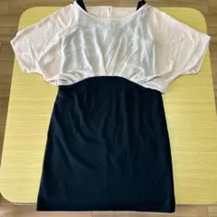 プロポーションボディドレッシング ドルマンスリーブ ドッキングワンピース 切替