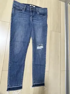 Levi's リーバイス スキニーデニムパンツ ダメージ