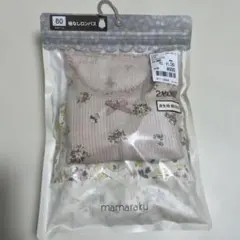 mamaraku 袖なしロンパス 花柄 ノースリーブ 80cm