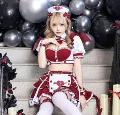 マリームーン ポイズンルージュサキュバスナース コスプレ 即日発送】サキュバスルージュナース《ハロウィンコスプレ9点