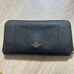値下げ　COACH ブラック レザー 長財布