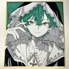 m*可様 手描き アナログ オリジナル イラスト 小色紙　No.10